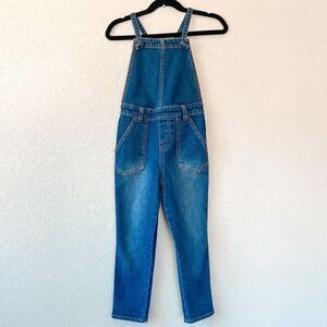 Tea Collection Denim Bib Tapered Overalls, Size 5